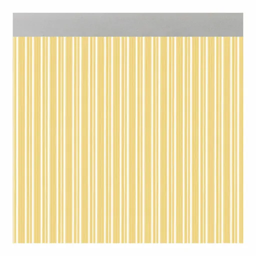 Cortina Acudam Ferrara Portas Amarelo Transparente Exterior PVC Alumínio 90 x 210 cm