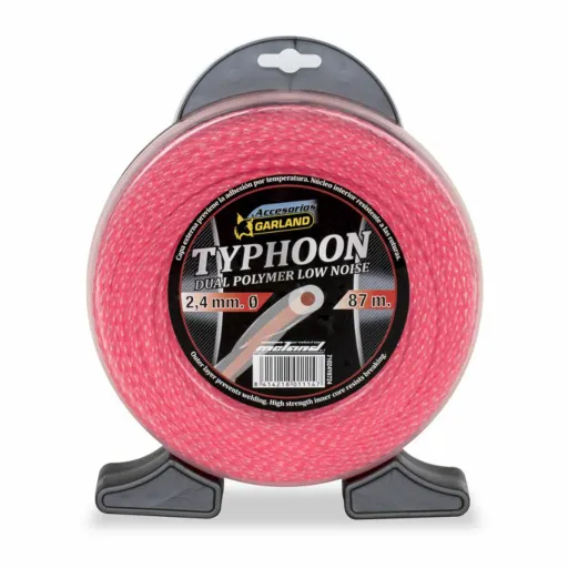 Fio para Corte Garland Typhoon 71024Y8724 87 m 2,4 mm Dupla Camada