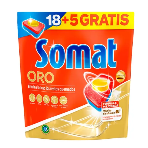 Pastilhas para Máquina de Lavar Louça Somat Oro