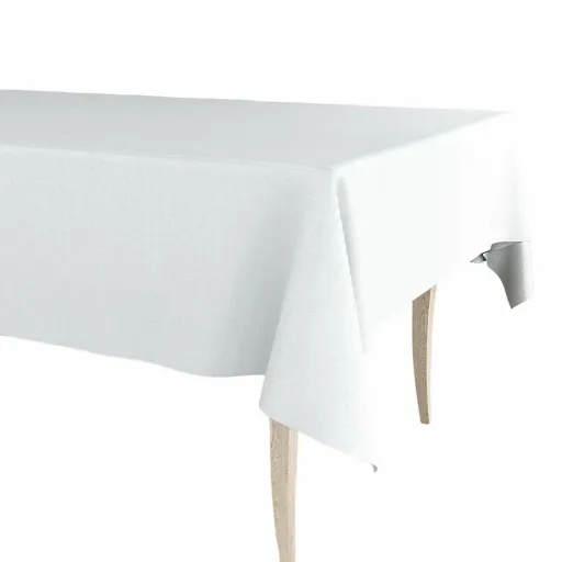 Toalha de Mesa em Rolo Exma Borracha Branco Liso 140 cm x 25 m