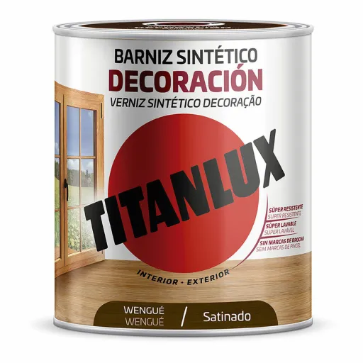 Verniz Sintético Titanlux M11100714 Decoração Acetinado Wengue 250 ml