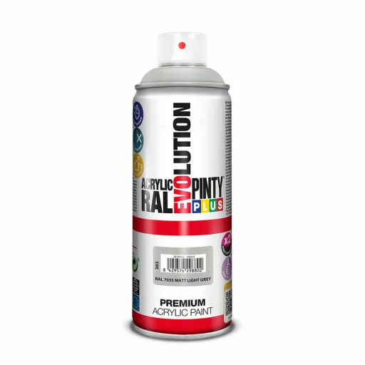 Tinta em Spray Pintyplus Evolution RAL 7035 Cinzento Claro 400 ml Mate