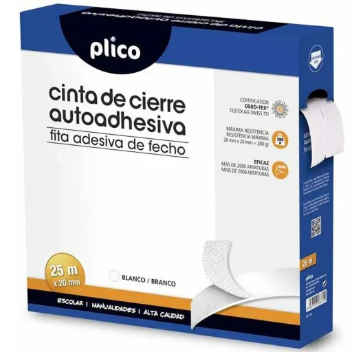 Fita Adesiva PLICO Branco 20 mm x 25 m