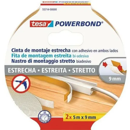 Fita de Dupla Face TESA Transparente 9 mm x 5 m