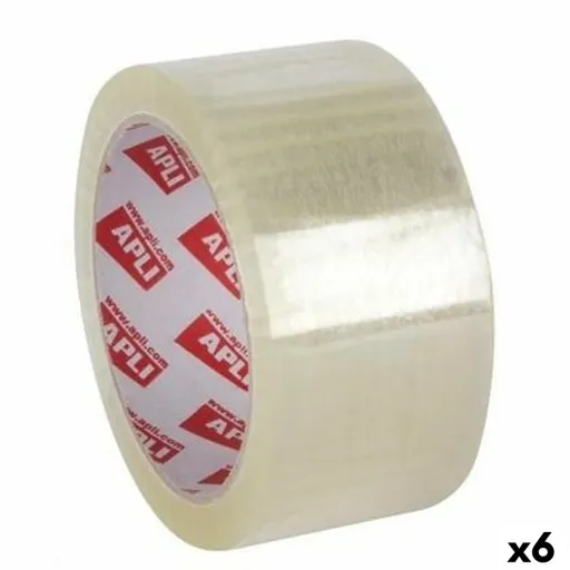 Fita Adesiva Apli Transparente 48 mm x 132 m (6 Unidades)