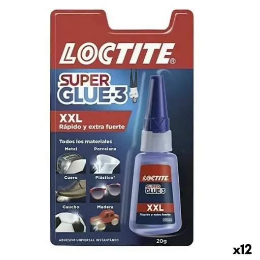 Cola Instantânea Loctite Super Glue-3 XXL 20 g (12 Unidades)