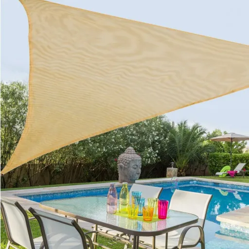 Toldos de Vela Toldo 3,5 x 3,5 m Chocolate Polietileno 350 x 350 x 0,5 cm