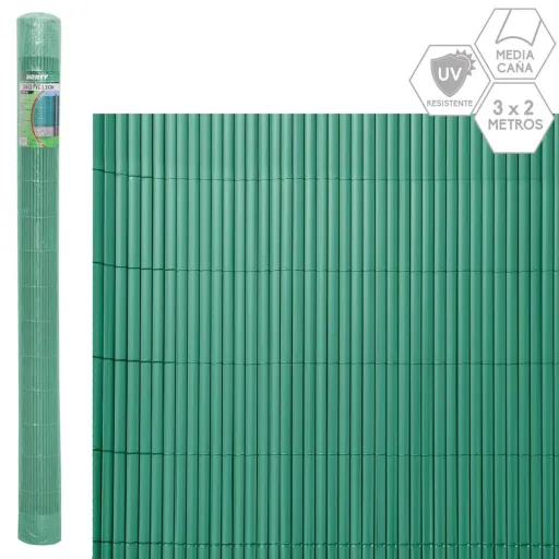 Cerca de Jardim Verde PVC Plástico 1 x 300 x 200 cm