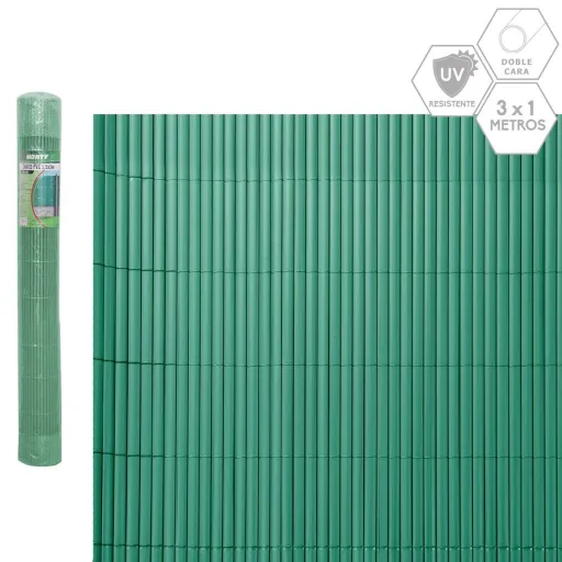 Cerca de Jardim Verde PVC 1 x 300 x 100 cm