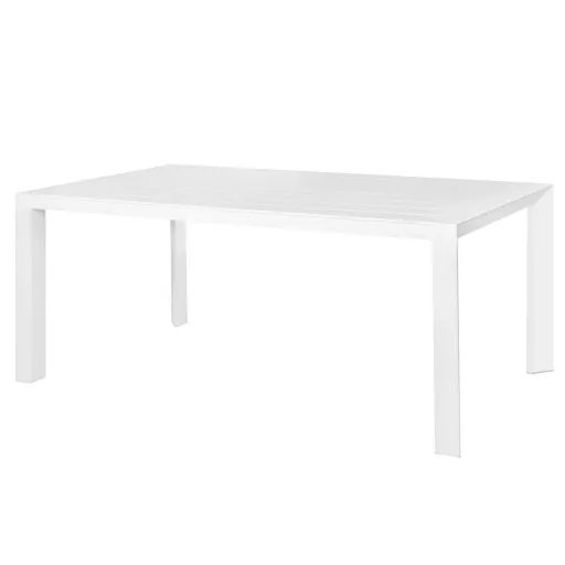 Mesa de Jantar Io Branco Alumínio 180 x 100 x 75 cm