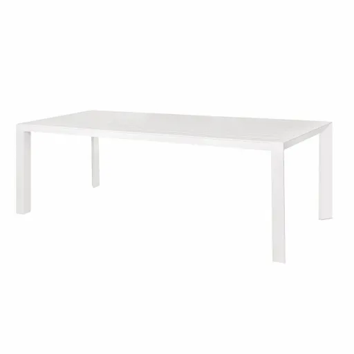 Mesa de Jantar Io Branco Alumínio 240 x 100 x 75 cm