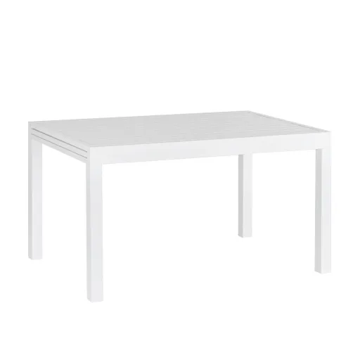 Mesa de Jantar Thais Branco Alumínio 135 x 90 x 74 cm