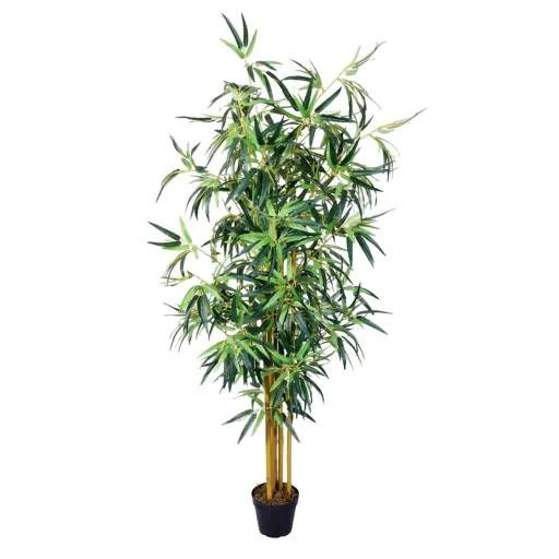 Planta Decorativa Cimento Tecido Bambu 150 cm