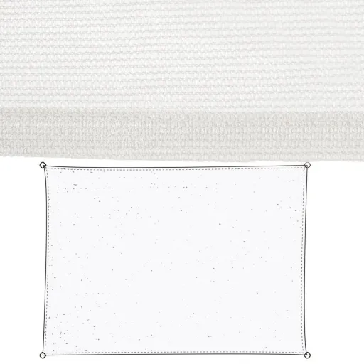 Toldos de Vela Branco Polietileno 350 x 1 x 500 cm