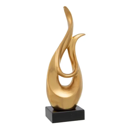 Figura Decorativa 12 x 9,5 x 40,5 cm Dourado