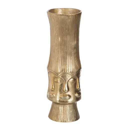 Vaso Dourado Metal 15 x 15 x 46 cm