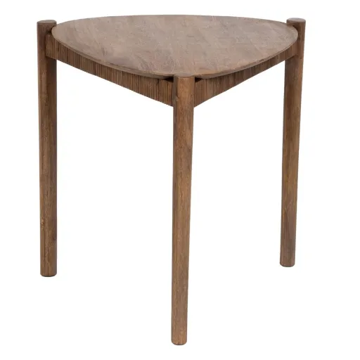 Mesa de Apoio 58 x 56 x 56 cm Natural Madeira de Mangueira