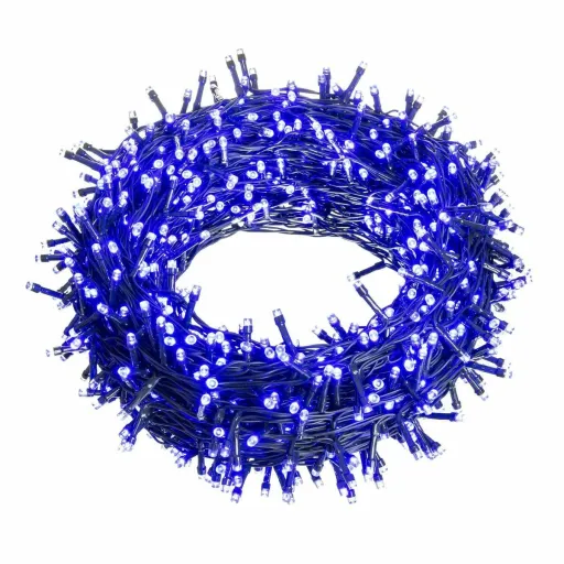 Grinalda de Luzes LED 5 m Azul Branco 3,6 W Natal