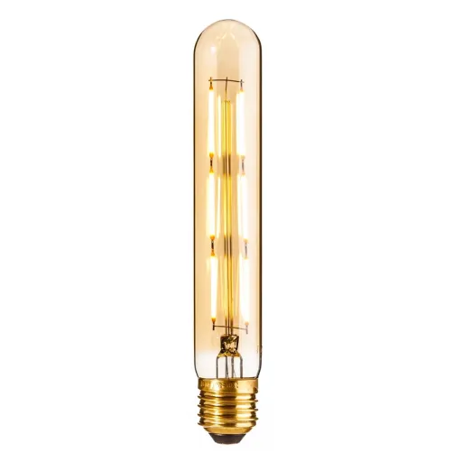 Lâmpada LED Dourado E27 6W 3,4 x 3,4 x 19 cm