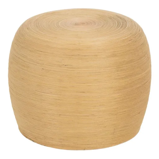 Mesa de Apoio Bege Bambu 49,5 x 49,5 x 37,5 cm