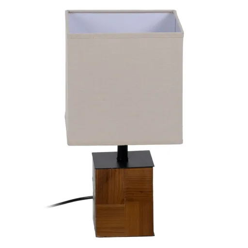 Lâmpada de Mesa Castanho Creme 60 W 220-240 V 20 x 20 x 40 cm