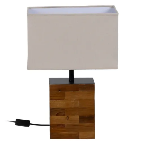 Lâmpada de Mesa Castanho Creme 60 W 220-240 V 35 x 18 x 51 cm