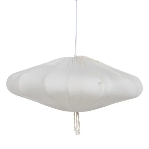 Candeeiro de Teto Branco Algodão 220-240 V 59,5 x 59,5 x 23 cm