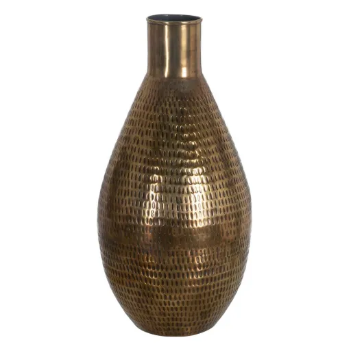 Vaso Bronze Dourado Alumínio 32 x 32 x 62,5 cm