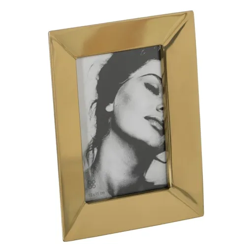 Moldura de Fotos Dourado Aço Inoxidável Cristal 16,5 x 21,5 cm