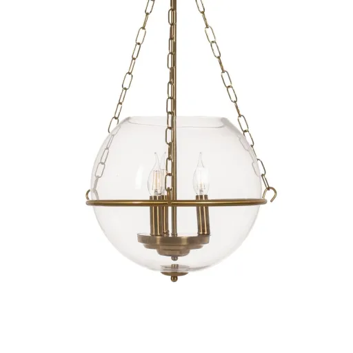 Candeeiro de Teto Dourado Cristal Ferro 220-240 V 35 x 35 x 70 cm