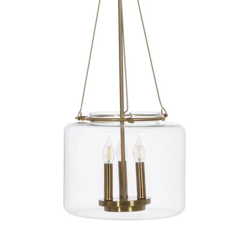 Candeeiro de Teto Dourado Cristal Ferro 220-240 V 35 x 35 x 72 cm