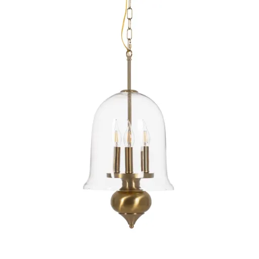 Candeeiro de Teto Dourado Cristal Ferro 220-240 V 33 x 33 x 54 cm