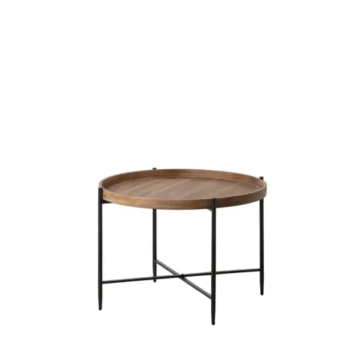 Mesa de Centro Preto Natural 80 x 80 x 55 cm