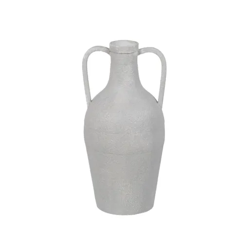 Vaso Branco Ferro 18,5 x 18,5 x 38,5 cm