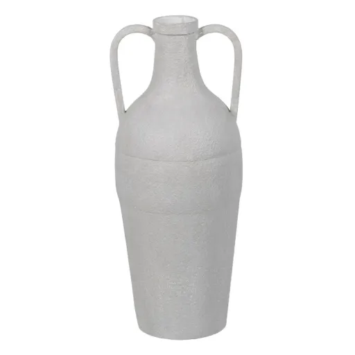 Vaso Branco Ferro 18,5 x 18,5 x 46 cm