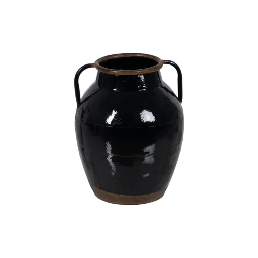 Vaso Preto Ferro 18,5 x 18,5 x 22 cm