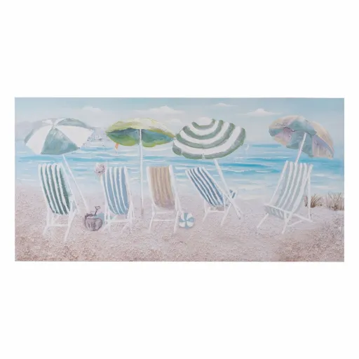 Pintura Tela Praia 120 x 3,5 x 60 cm