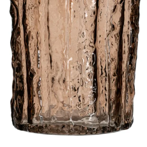 Vaso Castanho Cristal 12 x 12 x 30,5 cm