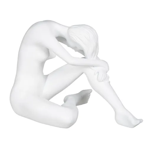 Figura Decorativa Branco 28,5 x 17,5 x 18 cm