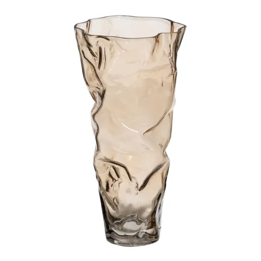 Vaso Castanho Cristal 15,5 x 14 x 32 cm