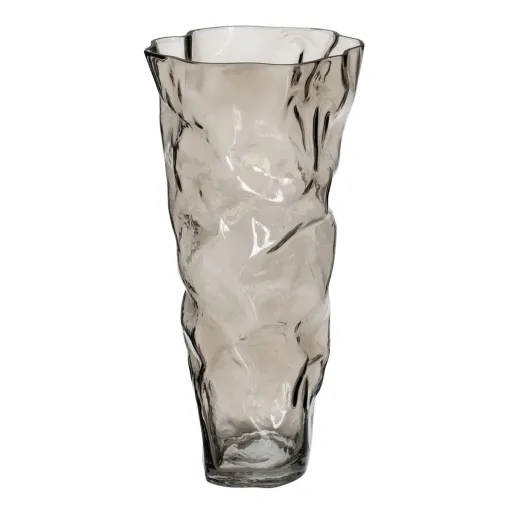 Vaso Cinzento Cristal 19 x 17 x 38,5 cm