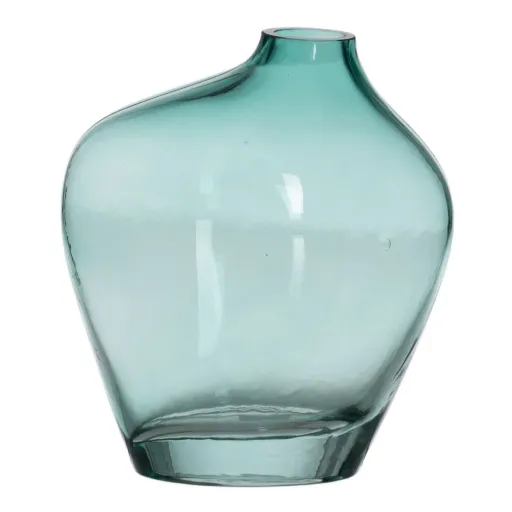 Vaso Verde Cristal 14,5 x 9,5 x 17 cm