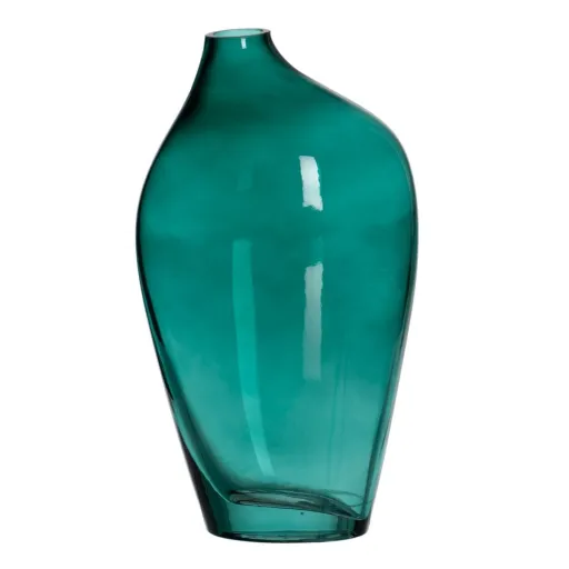 Vaso Verde Cristal 12,5 x 8,5 x 24 cm