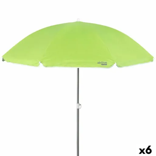 Parasol Aktive Alumínio Poliéster 170T 220 x 212 x 220 cm (6 Unidades)