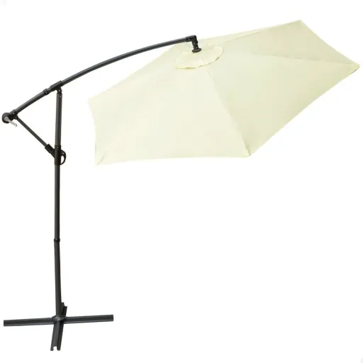 Parasol Aktive BANANA 270 x 268 x 270 cm Ø 270 cm Alumínio Creme