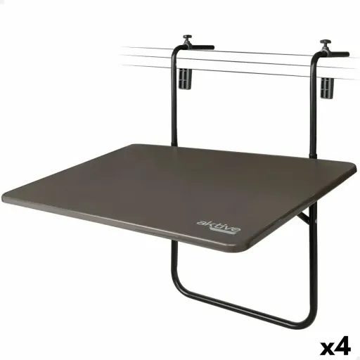 Mesa Dobrável Aktive Para Pendurar em Varanda Aço 60 x 66,5 x 40 cm (4 Unidades)