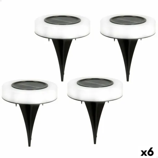 Conjunto de Estacas Solares de Jardim Aktive 4 Peças ABS 10,5 x 12,5 x 10,5 cm (6 Unidades)