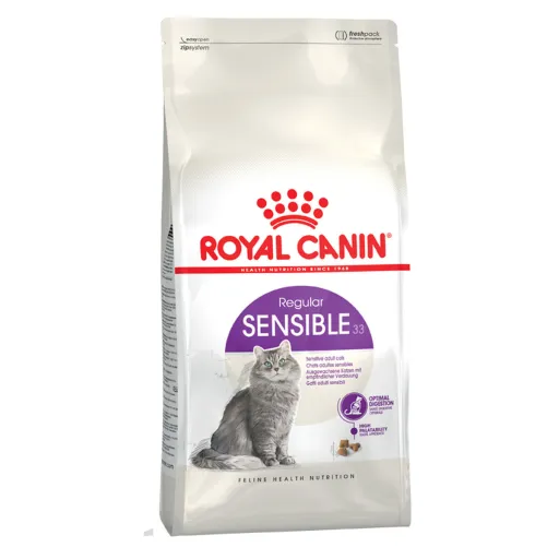 Comida para Gato Royal Canin Sensible 33 Adulto Arroz Pássaros 4 Kg