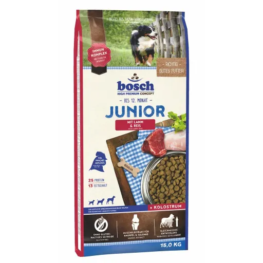 Penso BOSCH Cachorro/Júnior Borrego Arroz 15 kg