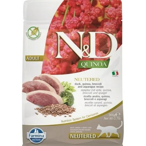 Comida para Gato Farmina N&D Quinoa Adulto Pato Brócolos 300 g